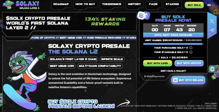 Solaxy ($SOLX) presale