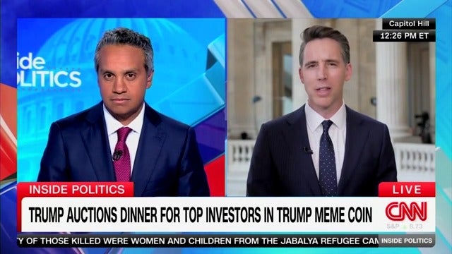 GOP lawmaker Josh Hawley insisted on Wednesday that Donald Trump was incorruptible and couldn't